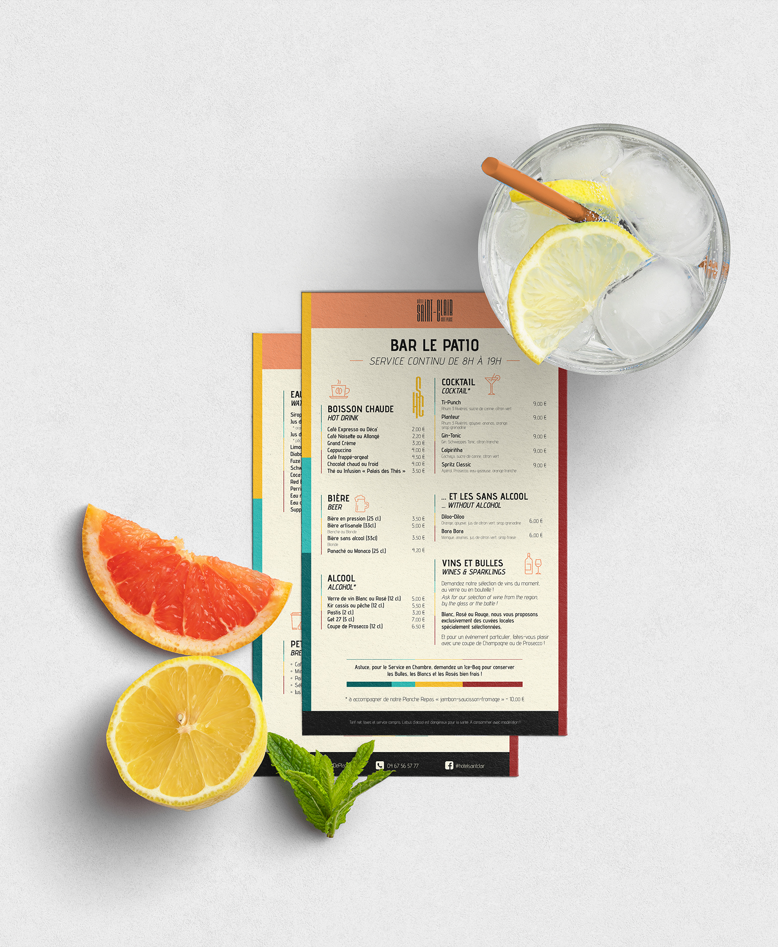 mockup restaurant carte