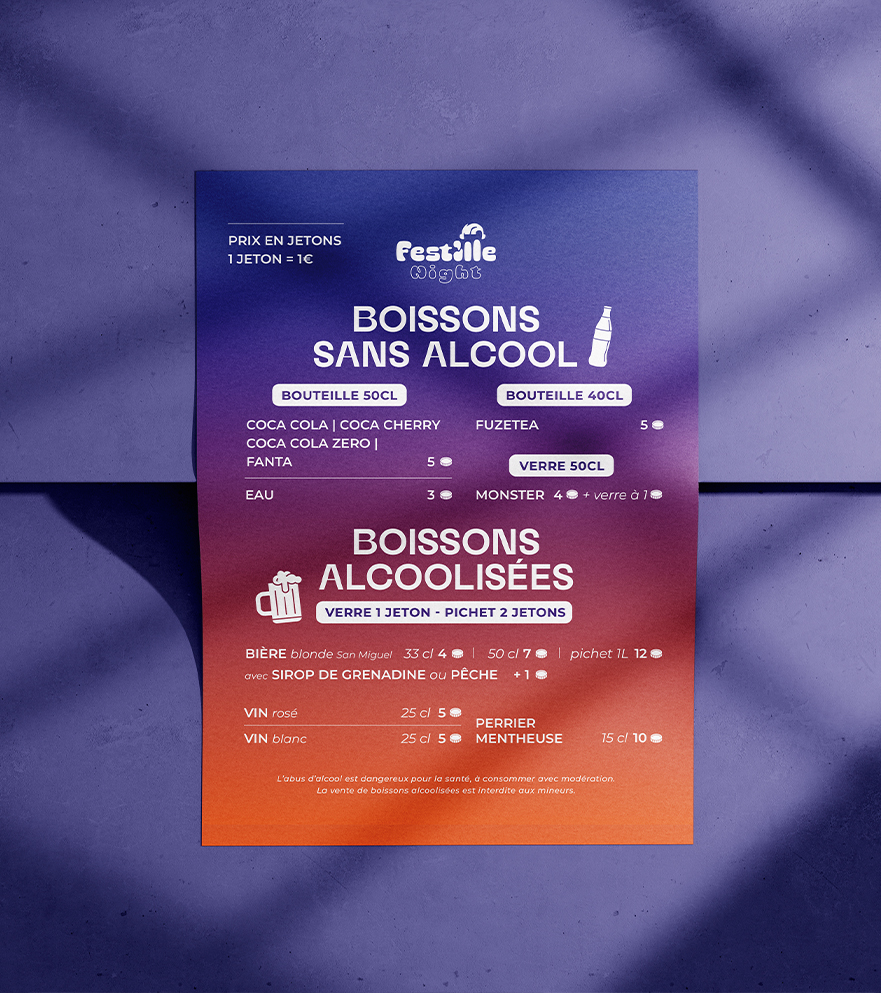 Carte Boisson FESTILLE